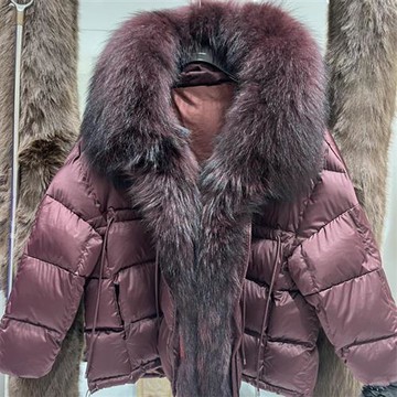 【巴黎精品】現貨+預購 頂級貉子毛領真羽絨外套白鴨絨外套羽絨衣秋冬大碼休閒女裝-大毛帽女外套4色a1ld53