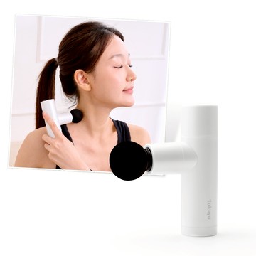 【tokuyo】玩美小摩 2 mini筋膜溫熱充電按摩槍 TS-137 (白)