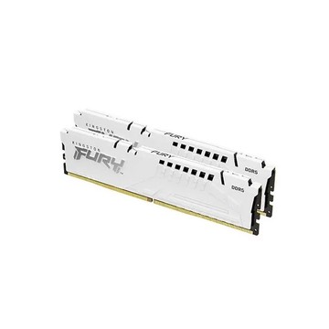 Kingston 金士頓 FURY Beast 獸獵者 DDR5 6000 32G(16Gx2) 桌上型超頻記憶體(白) KF560C36BWE2K2-32