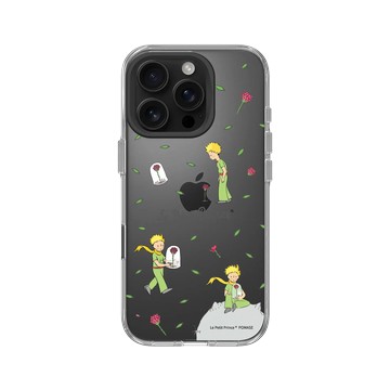 iPhone 16 Pro Clear Case（相機按鈕） 透明 - Le Petit Prince 小王子 - 小王子與玫瑰