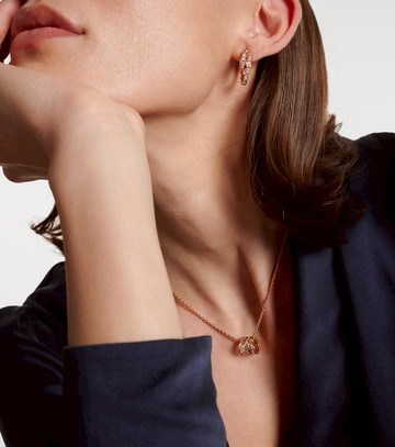 Bvlgari Serpenti Viper 18kt rose gold earrings with diamonds