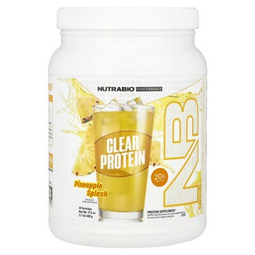 NutraBio, 表現，透明蛋白質，鳳梨味，1.1 磅（499 克）