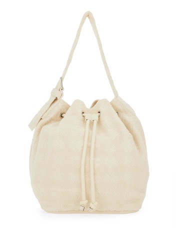 tory burch oversized "t monogram" bucket bag