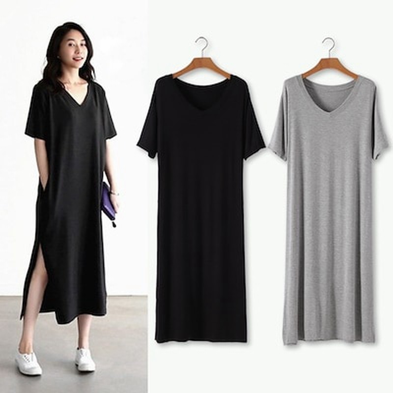 人気商品 绵無地 Tシャツワンピースロングt半袖 Tシャツワンピワンピ 可愛いリボン 贅肉カバー スリット ラグラン半袖 クロス ブラウス Tシャツ 旅行 夏休み 半袖tシャツ 部屋着 パジャマ 通販 Lineポイント最大1 0 Get Lineショッピング