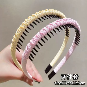 馬卡龍色兒童髮箍洗臉防滑帶齒頭箍前額劉海髮壓髮圈新款髮卡頭飾