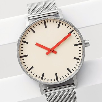 BIJOUONE彼樹灣B50米蘭尼斯鋼帶簡約彩色設計男女精鋼防水手錶