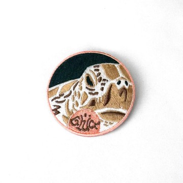 設計款ST386 - 【軟木】海龜造型刺繡別針