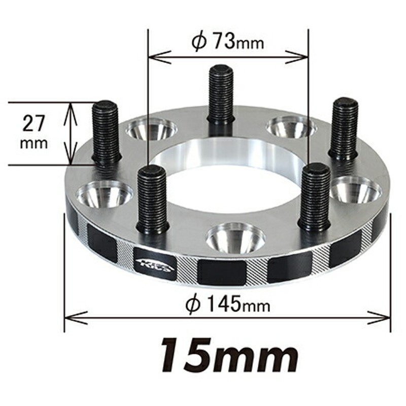 キョーエイ ワイドトレッドスペーサー 2枚セット 【ネジサイズ:M12×P1.25 4穴 PCD:114.3 厚み:15mm  外径:145mm】4115W3 KYO-EI KYOEI 協永 ホイールスペーサー 通販 LINEポイント最大0.5%GET LINEショッピング