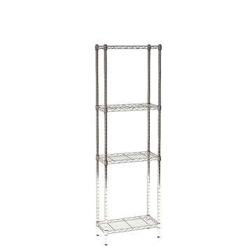 【客尊屋】小資型《粗管徑》 30X60X195Hcm 銀衛士四層架