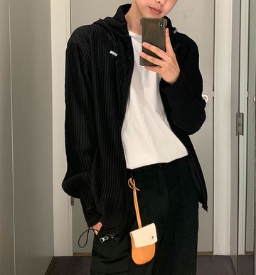 FINDSENSE X  男士 薄款 長袖    褶皺休閑開衫衛衣外套