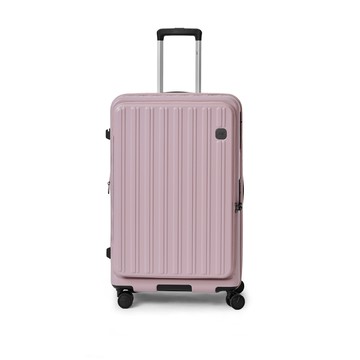 J II  26吋/前開式/PC箱體/Hinomoto靜音輪煞車功能/旅行箱/行李箱-霧粉紫-9001-26