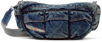 Diesel 蓝色 Travel 3000-Multipocket Denim 单肩包