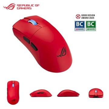 ASUS ROG ASUS 華碩 ROG Harpe II Ace 三模無線電競滑鼠 紅色