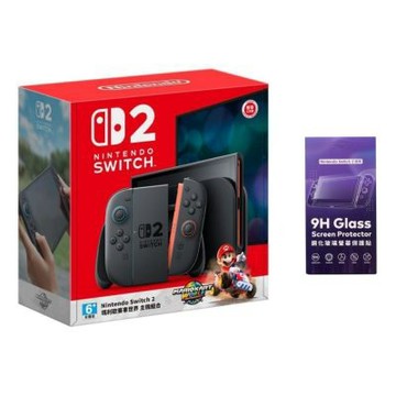 Nintendo 任天堂 NS2 Switch 2 瑪利歐賽車遊戲同捆主機 + 保護貼