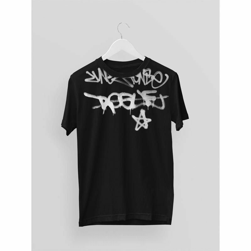 プリントT 落書き 文字 グラフィックデザイン プリントTシャツ