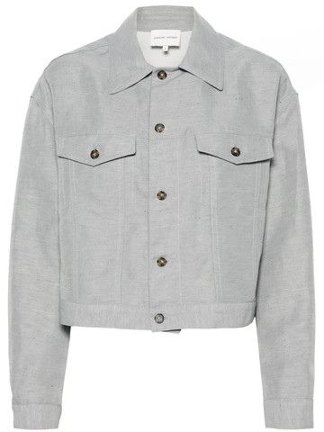 Loulou Studio - Kerria mélange jacket - women - Viscose/Linen/Flax/Viscose - M - Grey