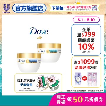 【Dove多芬】UV修護小金碗新上市！胺基酸修護髮膜 單入/多入組(防斷修護/水潤修護/角蛋白UV損傷修護)(官方直營)