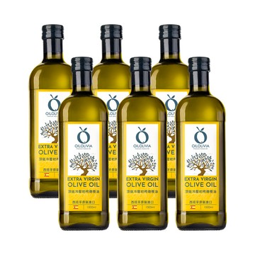 【2月金馬油福季】歐維亞 OilOlivia 頂級冷壓初榨橄欖油 1000ml*３/６入