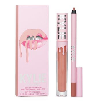 【Kylie By Kylie Jenner】啞光唇妝組合:啞光唇彩3毫升+ 唇線筆1.1克 - # 700 Bare