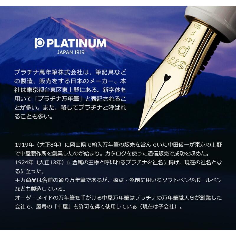 プラチナ PLATINUM プレジデント PRESIDENT 万年筆 18K  極細字 EF 0.38mm 細字 F 0.5mm 中字 M 0.7mm 太字 B 0.8mm ブラック ワインレッド GT PTB-20000P