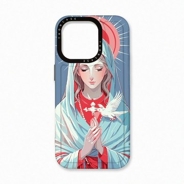 iPhone 16 Pro 殼 TRON IPhone 16 Pro 聖母水彩 太空殼 透黑款 手機殼