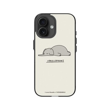 iPhone 16 Clear (相機按鈕) 酷墨灰 - ilovedoodle (Lim Heng Swee) - Irrelephant 大象