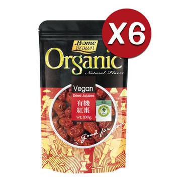 紅布朗 有機紅棗(180g/袋) x 6入