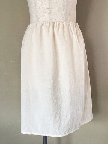 有機棉襯裙。