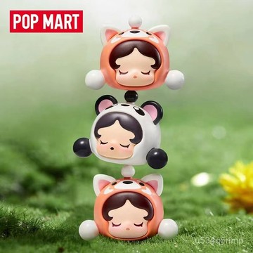 🛸泡泡萌粒 POPMART 公仔 萌粒 可愛卡通擺件 泡泡瑪特盲盒泡泡萌粒小公仔成都限定熊貓sp拍檔係列小公仔正品