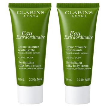 CLARINS 克蘭詩 綠色朝氣身體保濕霜100mlx2入 (專櫃公司貨)