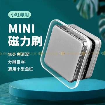 宏洋水族【Mini方塊磁力刷🔁具浮力超方便】熱銷〞浮力刷 魚缸清潔 刮藻刷 魚缸刮藻 魚缸磁刷 水族清潔 魚缸刷 磁力刷