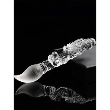 高凈度天然白水晶文昌筆吊墜學生文昌塔掛件鑰匙扣祝考研上岸禮物