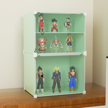 泡泡瑪特展示盒模型防塵盒手辦盲盒展示墻柜格毛絨玩具收納展示架