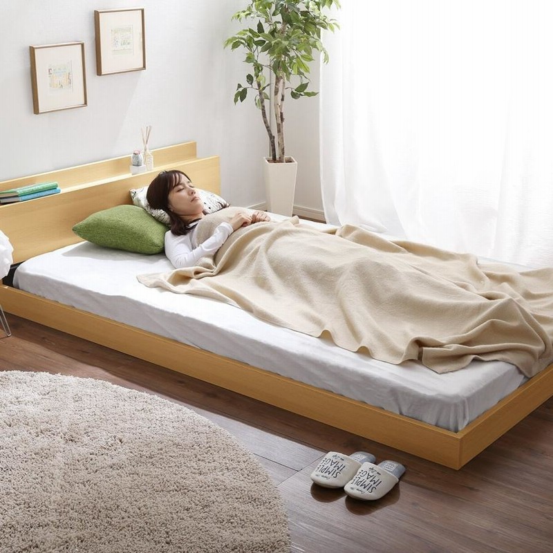 人気再入荷！北欧風コンセント付きベッドフレーム　セミダブル（SD） 80-100029-lgy.jpg?fitin=720:720