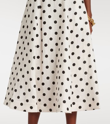 Zimmermann Polka-dot linen midi dress