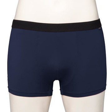 【Swear 思薇爾】SOLIS MR.Cool系列M-XXL涼感素面貼身四角男內褲(藍墨色)