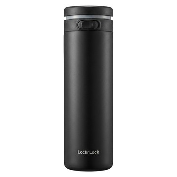 LocknLock 樂扣樂扣 柔光彈跳蓋保溫杯 348g  黑色  430ml  1個
