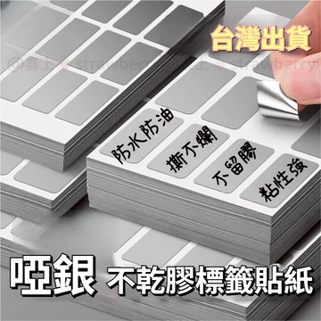 【亞銀防水】不乾膠標籤貼 標記分類 小標籤貼紙 便利貼 便簽紙 辦公用品 活頁標籤 分裝 可書寫 易撕取 防水不暈染
