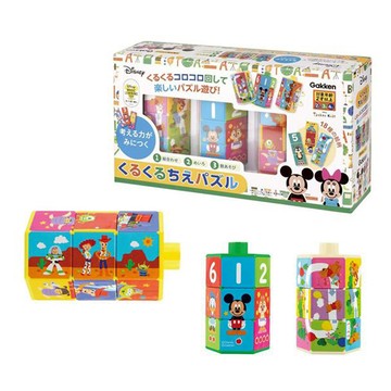 迪士尼 轉轉立體拼圖 1組 - Gakken學研益智玩具 激發空間想像力 訓練手眼協調  Multicolor