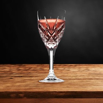 KING浮雕玻璃高腳杯刻花紅酒杯厚實耐用葡萄酒杯家用高檔多用杯子