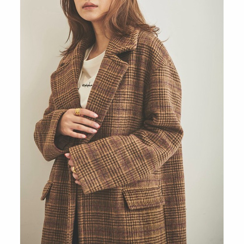 Free S Mart Sシリーズ対応 ウール混オーバーシングルチェスターコート Women ジャケット アウター チェスターコート 通販 Lineポイント最大get Lineショッピング