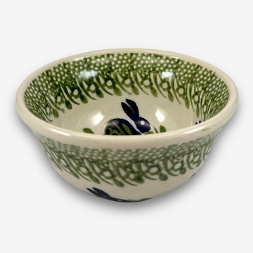 波蘭手繪手工陶-飯碗 11.5cm 荒原野兔系列 設計師款