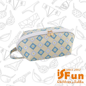 【iSFun】換洗收納 出差旅行襪子內衣立體收納袋/大號雛菊