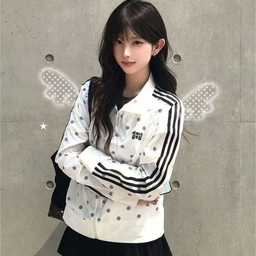 熱賣爆款美式複古三條槓波點立領防曬衣外套夏季運動風防紫外綫透氣防曬服0701 KWYM