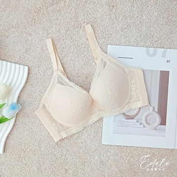 內衣【蘿倫薇雅】蕾絲集中軟鋼圈內衣 *A-C罩 (晨光膚) #6602