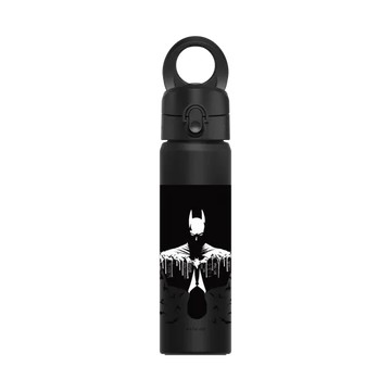 磁吸水壺 AquaStand 不鏽鋼 700cc - 附吸管 黑 - Batman 蝙蝠俠 - 布魯斯/蝙蝠俠