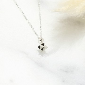 【Angel & Me】迷你 幾何 能量 梅爾卡巴 魔卡巴 s925 純銀 項鍊