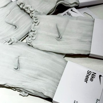 S.G NIKE NK SHEER ANKLE-ROLL TOP 中筒襪 運動襪 白 SK0009-025 襪子 薄紗