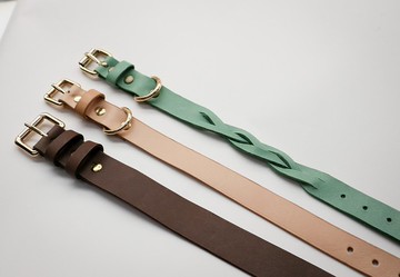 汪的真皮項圈|寵物項圈|客製化