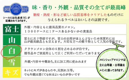 クラウンメロン中玉（1.3kg前後）6玉入り 人気 厳選 ギフト 贈り物 デザート グルメ 果物 袋井市